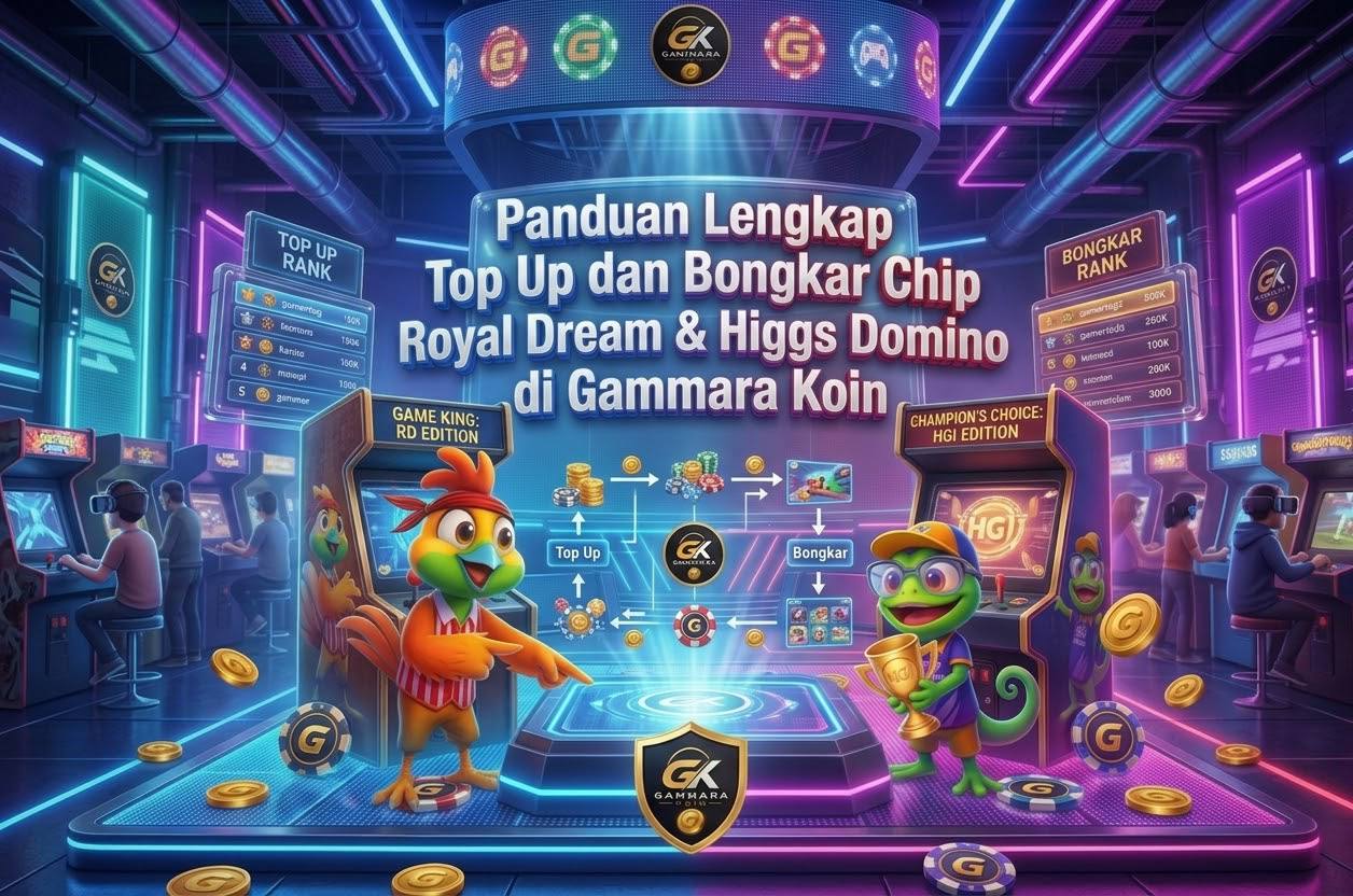 Panduan Lengkap Top Up dan Bongkar Chip Royal Dream & Higgs Domino di Gammara Koin